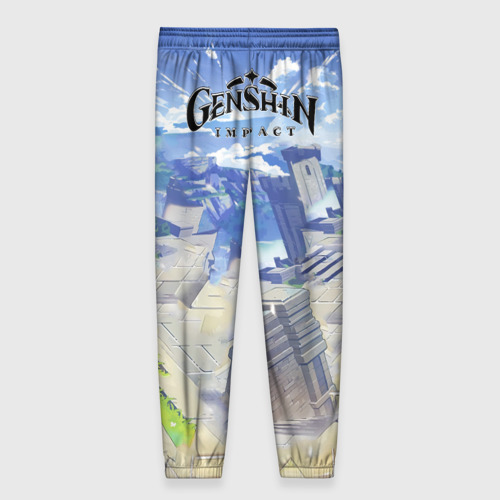 Женские брюки 3D с принтом Genshin Impact, вид сзади #1