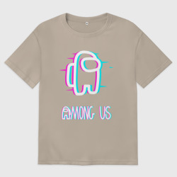 Женская футболка хлопок Oversize Among us 3d