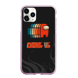 Чехол для iPhone 11 Pro Max матовый Among us space art