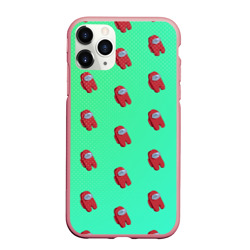 Чехол для iPhone 11 Pro Max матовый Among us pattern