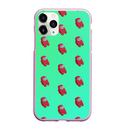 Чехол для iPhone 11 Pro Max матовый Among us pattern