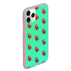 Чехол для iPhone 11 Pro Max матовый Among us pattern - фото 2