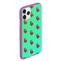 Чехол для iPhone 11 Pro Max матовый Among us pattern - фото 2