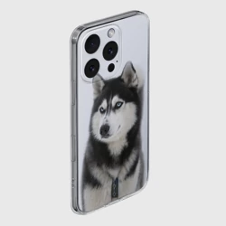 Чехол для iPhone 16 Pro Max силиконовый с защитой камеры Хаски - фото 2