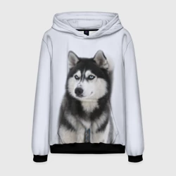 Мужская толстовка 3D Хаски
