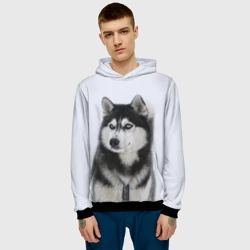 Мужская толстовка 3D Хаски - фото 2
