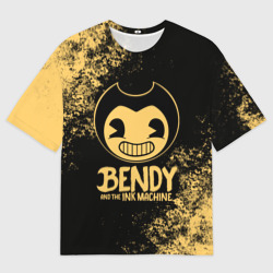 Женская футболка oversize 3D Bendy And The Ink Machine