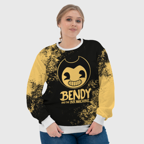 Женский свитшот 3D Bendy And The Ink Machine, цвет 3D печать - фото 6