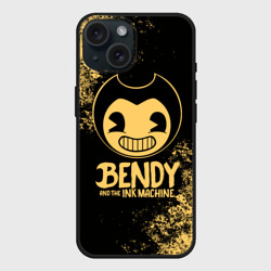 Чехол силиконовый для Apple iPhone 15 матовый Bendy And The Ink Machine