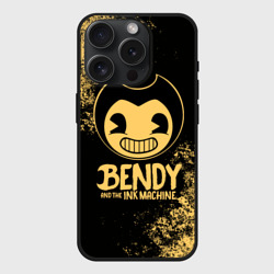 Чехол силиконовый для Apple iPhone 15 Pro матовый Bendy And The Ink Machine