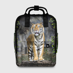 Женский рюкзак 3D Тигр в лесу