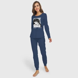 Женская пижама с лонгсливом хлопок Пилот модуля 02 - Аска - фото 2