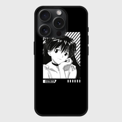 Чехол силиконовый для Apple iPhone 15 Pro матовый Пилот моделя 02 - Аска. 3D