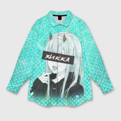 Мужская рубашка oversize 3D Zero Two Хикка