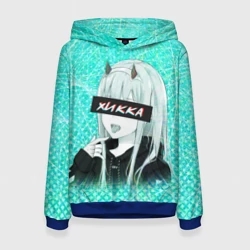 Женская толстовка 3D Zero Two Хикка