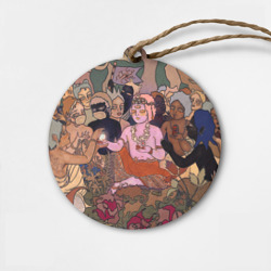 Деревянная игрушка круг Bring me the horizon art