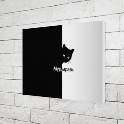 Холст прямоугольный Черный кот - фото 2
