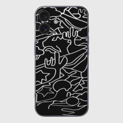 Чехол для iPhone 16 силиконовый с защитой камеры Mexican road