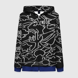 Женская толстовка 3D на молнии Mexican road