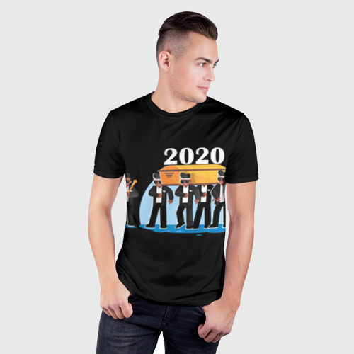 Мужская футболка 3D Slim 2020 не спасти..., цвет 3D печать - фото 3