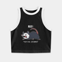 Женская укороченная майка-топ хлопок 1