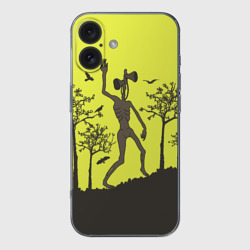 Чехол для iPhone 16 силиконовый с защитой камеры Siren Head