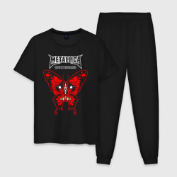 Metallica - череп бабочка – Мужская пижама хлопок с принтом купить со скидкой в -10%