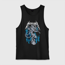 Metallica - черт – Мужская майка хлопок с принтом купить