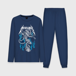 Metallica - черт – Мужская пижама с лонгсливом хлопок с принтом купить