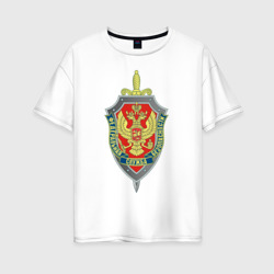 Женская футболка хлопок Oversize ФСБ