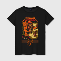 Metallica - спрут мутант – Женская футболка хлопок с принтом купить со скидкой в -20%