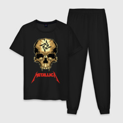 Metallica - череп вампир – Мужская пижама хлопок с принтом купить со скидкой в -10%