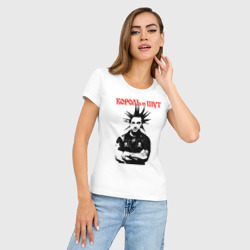 Женская футболка хлопок Slim Король и Шут - Михаил Горшенёв - фото 2