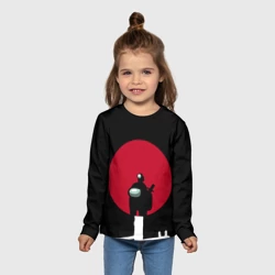 Детский лонгслив 3D Among Us самураи - фото 2