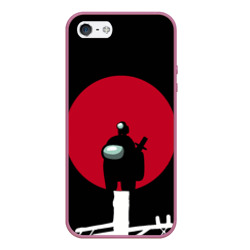 Чехол для iPhone 5/5S матовый Among Us самураи