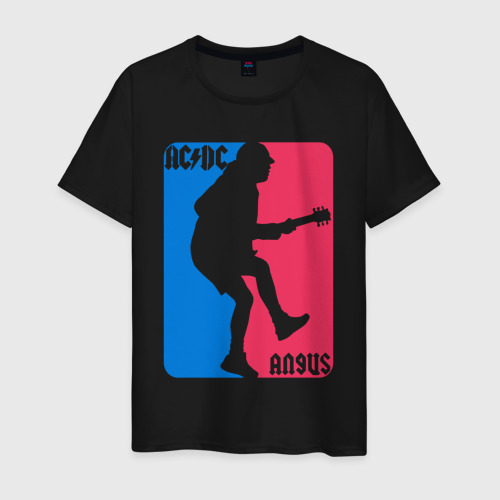 Мужская футболка хлопок AC/DC Angus , цвет черный