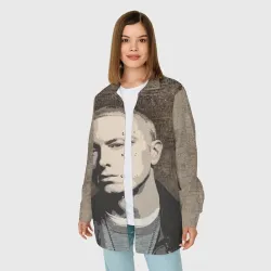 Женская рубашка oversize 3D Eminem - фото 2