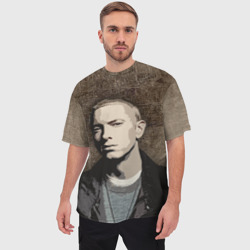 Мужская футболка oversize 3D Eminem - фото 2