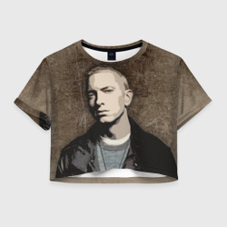 Женская футболка Crop-top 3D Eminem