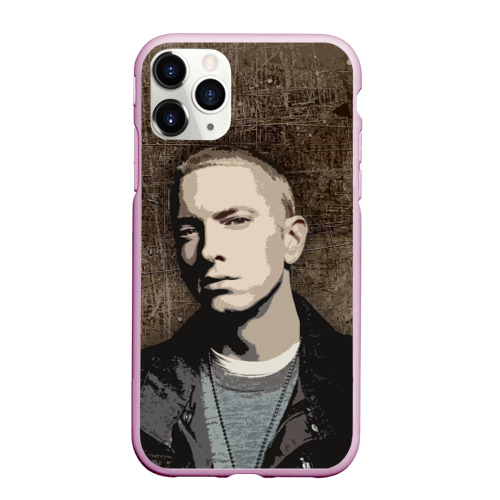 Чехол для iPhone 11 Pro Max матовый Eminem, цвет розовый