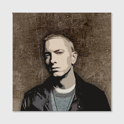 Холст квадратный Eminem, цвет 3D печать - фото 2