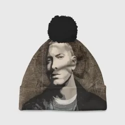 Шапка 3D c помпоном Eminem