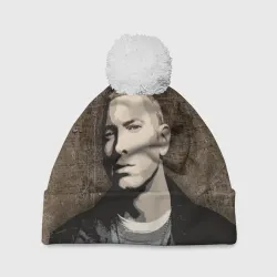 Шапка 3D c помпоном Eminem