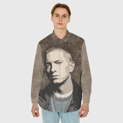 Мужская рубашка oversize 3D Eminem - фото 2