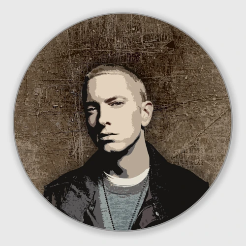 Круглый коврик для мышки Eminem