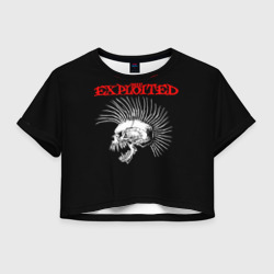 Женская футболка Crop-top 3D The Exploited