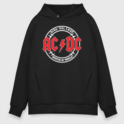 AC/DC Angus Young – Мужское худи Oversize хлопок с принтом купить со скидкой в -21%