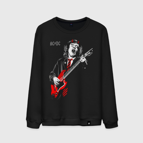 Мужской свитшот хлопок AC/DC Angus Young, цвет черный