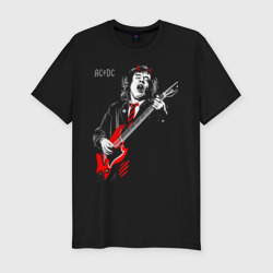 Мужская футболка хлопок Slim AC/DC Angus Young