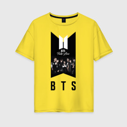 Женская футболка хлопок Oversize BTS young boys